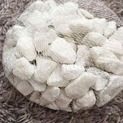 Small Image of 1kg New White Natural Decorative Stones Chippings