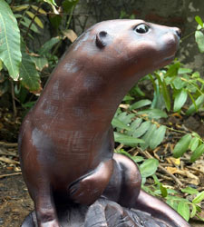 Small Image of Large Otter Garden Ornament