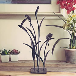 Small Image of Field Mouse on Bullrushes Ornament