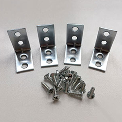Image of 1 inch Corner Braces Pack of 4 with Screws