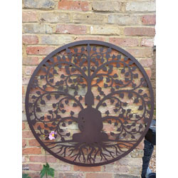 Image of Bodhi Buddha Tree Wall Plaque