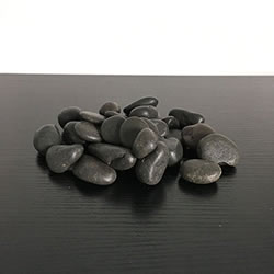 Small Image of 1kg Large Black Natural Decorative Stones Pebbles
