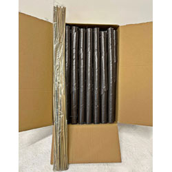 Image of Brown Spiral Tree Guards with Canes - 60cm x 38mm