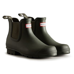 Image of Hunter Dark Olive Original Chelsea Boot