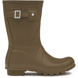 Image of Hunter Original Short Wellington Boots - Olive Leaf