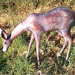 Small Image of Grazing Doe Garden Sculpture