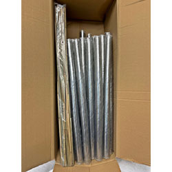 Image of Extra Long Spiral Tree Guards with Canes - 75cm x 38mm