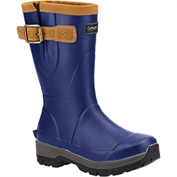 Image of Cotswold Navy Stratus Short Wellington