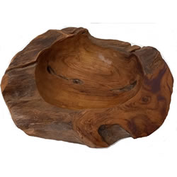 Small Image of Teak Serving Bowl, Mini, 20cm Diameter