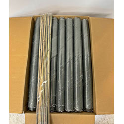 Image of Clear Extra Wide Spiral Tree Guards with Canes - 60cm x 50mm