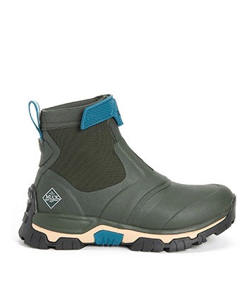 Image of Muck Boot Women's Apex Zip Short Boots in Moss