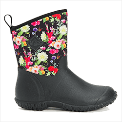 Image of Muck Boot Women's Muckster II Mid Boots in Black/Flora - UK 7