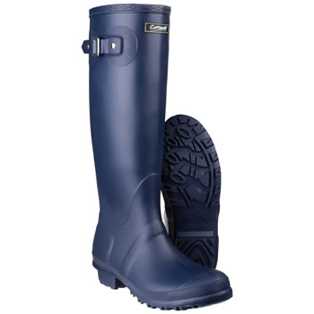 Image of Womens Cotswold Sandringham Wellington Boots - Navy - UK Size 6