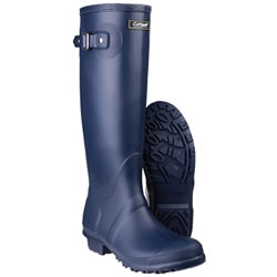 Image of Womens Cotswold Sandringham Wellington Boots - Navy - UK Size 3
