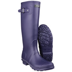 Image of Womens Cotswold Sandringham Wellington Boots - Purple - UK Size 3