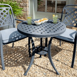 Image of Hartman Berkeley Bistro Set in Antique Grey / Platinum
