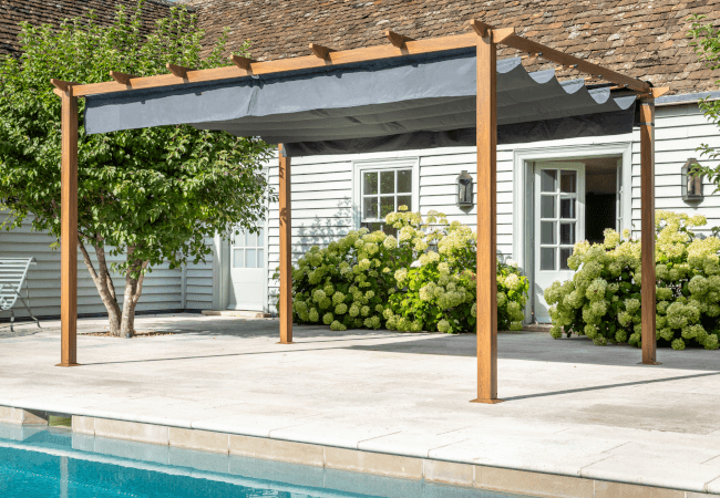 Image of Hartman 3 x 4m Rectangular Monza Pergola - Folie/Cloud