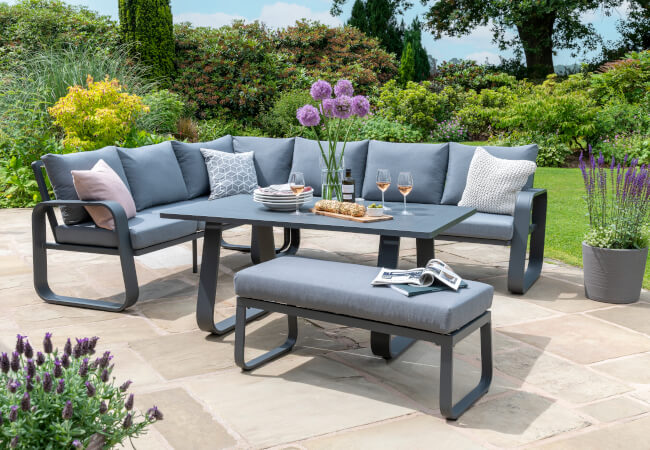 Image of MARKED STOCK - Norfolk Leisure Handpicked Babingley Corner Set with High Dining Table