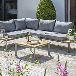 Image of EX-DISPLAY / COLLECTION ONLY - Norfolk Leisure Carrow Corner Sofa Set in Anthracite/Grey