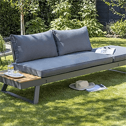 Small Image of EX-DISPLAY / COLLECTION ONLY - Norfolk Leisure Carrow Lounge Bed in Anthracite/Grey