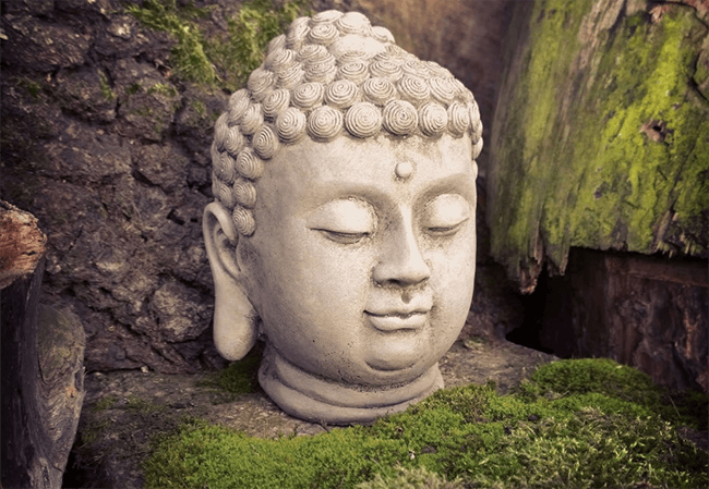 Image of Small Stone Buddha Head Ornament