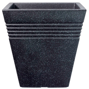 Image of Square Granite Effect Piazza Planter - 34 cm