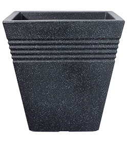 Image of Square Granite Effect Piazza Planter - 40 cm