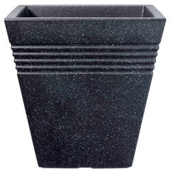 Image of Square Granite Effect Piazza Planter - 34 cm