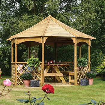 Image of Rowlinson Buckingham FSC Wooden Gazebo