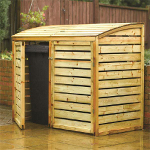 Image of Wooden Double Bin Store