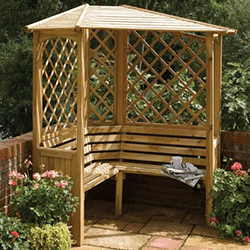 Image of Rowlinsons FSC Balmoral Corner Arbour Bench