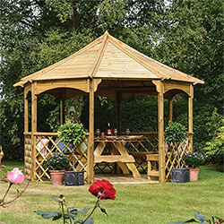 Image of Rowlinson Buckingham FSC Wooden Gazebo