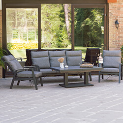 Image of Atlas Aluminium Recline and Extend Lounge Set