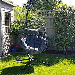 Small Image of EX-DISPLAY / COLLECTION ONLY - Eleanor Folding Single Hanging Egg Chair Cocoon