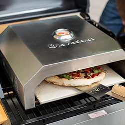 Image of La Hacienda Firebox Stainless Steel BBQ Pizza Oven