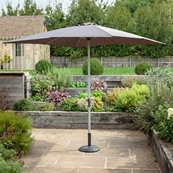 Image of Hartman Luxury Square 2.5m Parasol - Slate