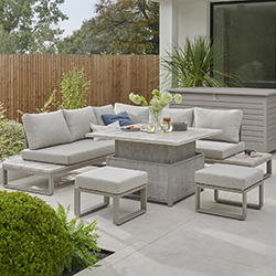 Small Image of Kettler Marina Corner Lounge Set with Adjustable Table