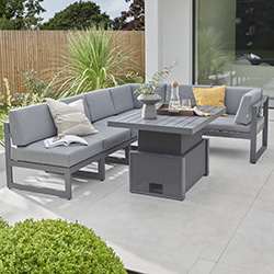 Image of Kettler Menos Versa Corner Sofa Set with Adjustable Table
