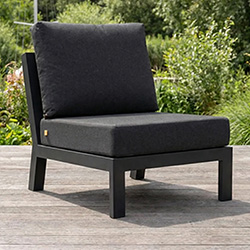 Image of LIFE Timber Soltex Aluminium Seating Extension - Lava / Graphite