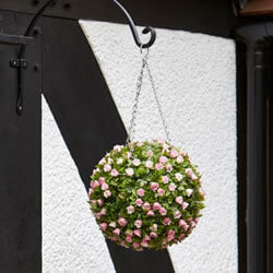 Image of Topiary Pink Rose Ball - 30cm