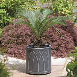 Image of Stewart Versailles Round Planter in Pewter - 32cm