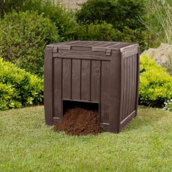 Image of Stewart 340 Litre Deco Composter with Base - Whisky Brown