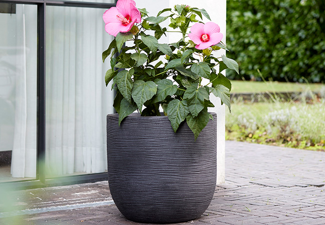 Image of Stewart Arava 56cm Garden Planter - Millstone Grey