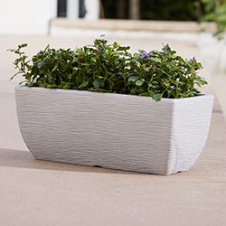 Image of Cotswold Trough Planter - 60cm - Limestone Grey
