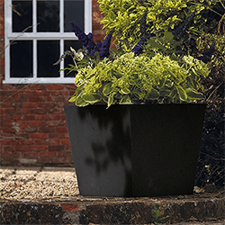 Image of Stewart 48cm Low Square Basalt Planter