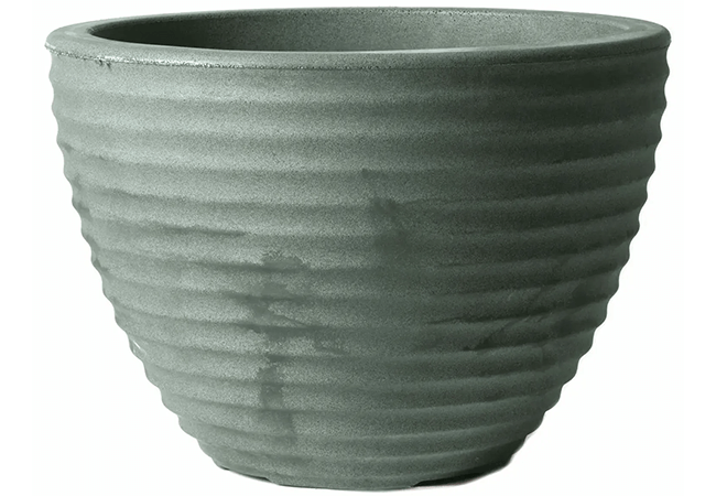 Image of Stewart 37cm Low Honey Pot Planter - Millstone Grey