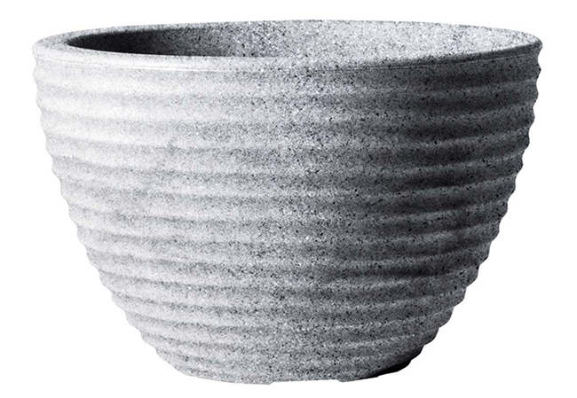 Image of Stewart 37cm Low Honey Pot Planter - Alpine Grey