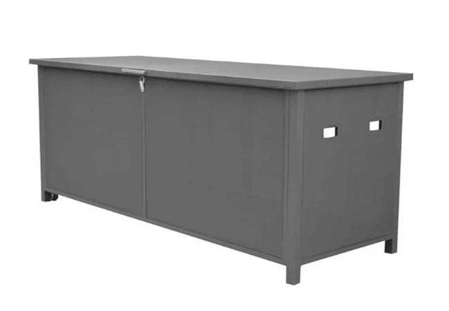 Image of Supremo Melbury Aluminium Storage Box in Charcoal