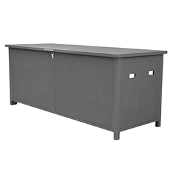 Image of Supremo Melbury Aluminium Storage Box in Charcoal
