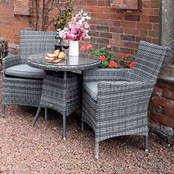 Image of Supremo Tivoli Bistro Set in Lead Grey